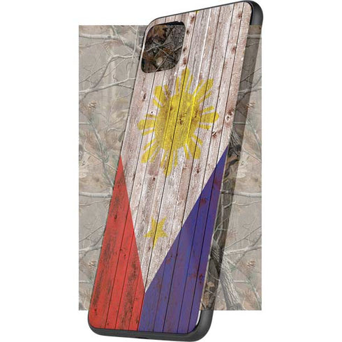 Philippines Flag Dark Wood Google Pixel 4 XL Skin